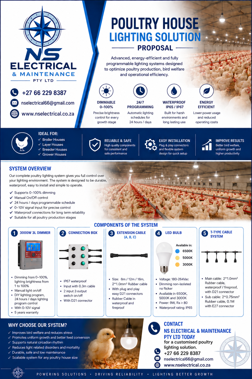 NS Electrical & Maintenance Poultry House Lighting Solution